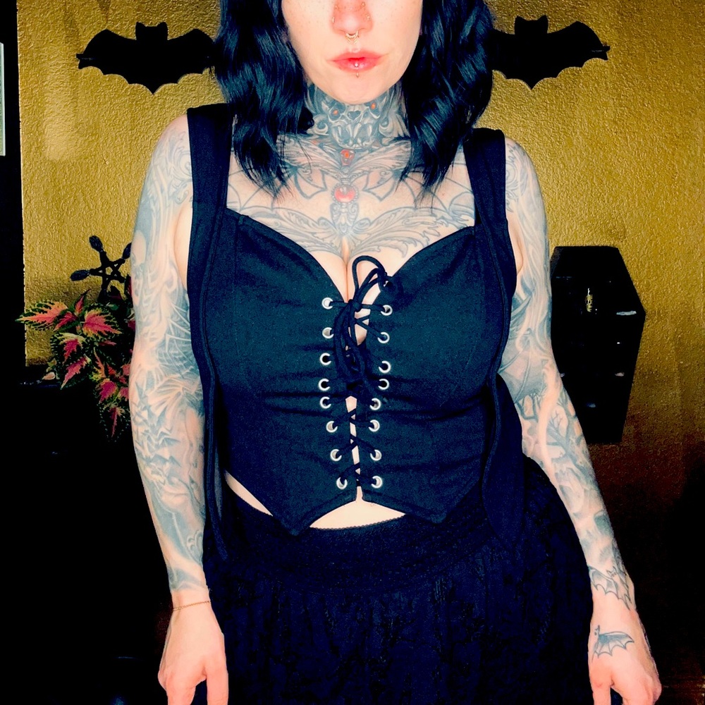 SHEIN Corset crop top.